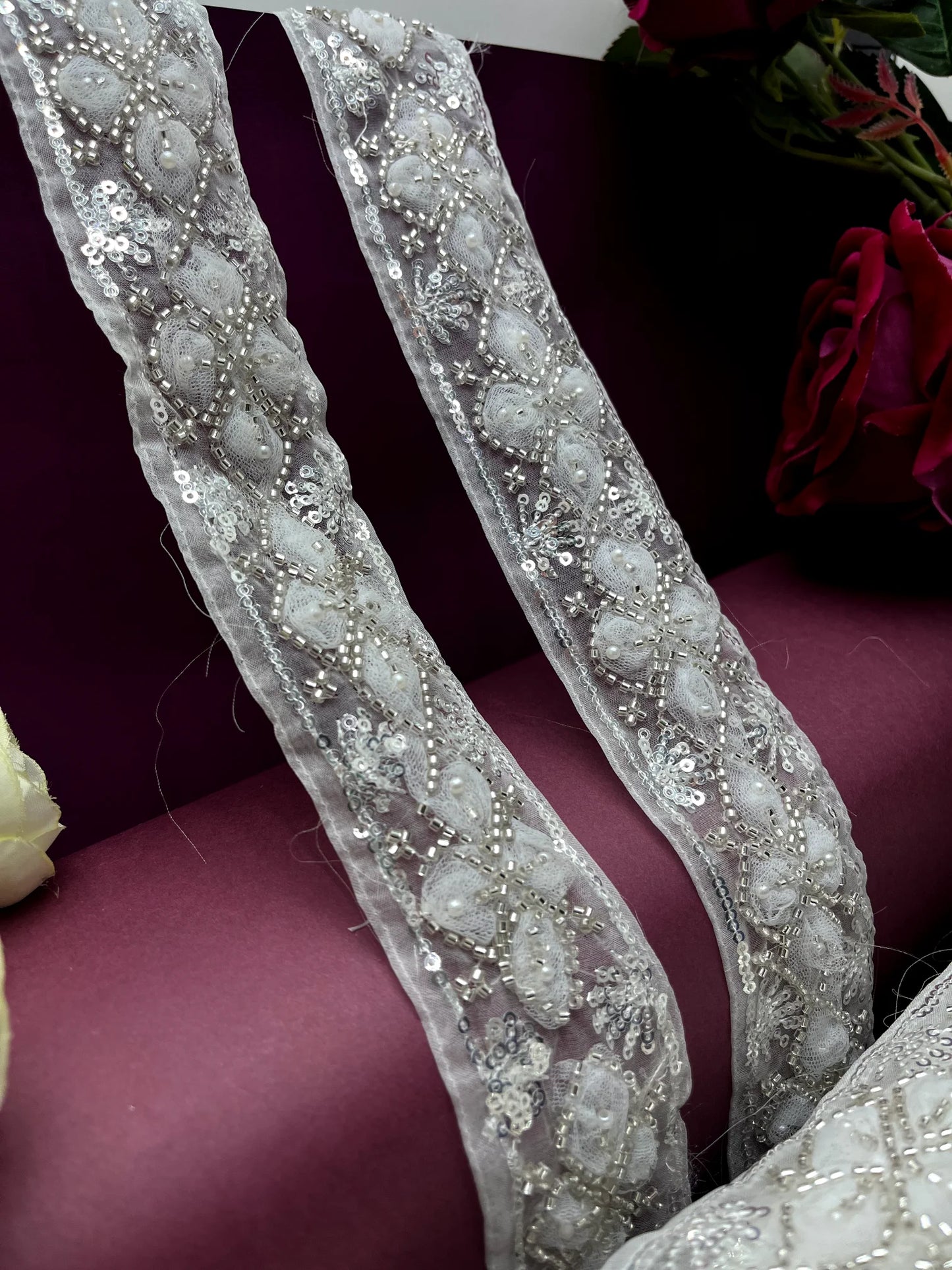 Handwork Machine Embroidery Lace Border Trim HA5516/PRO127098