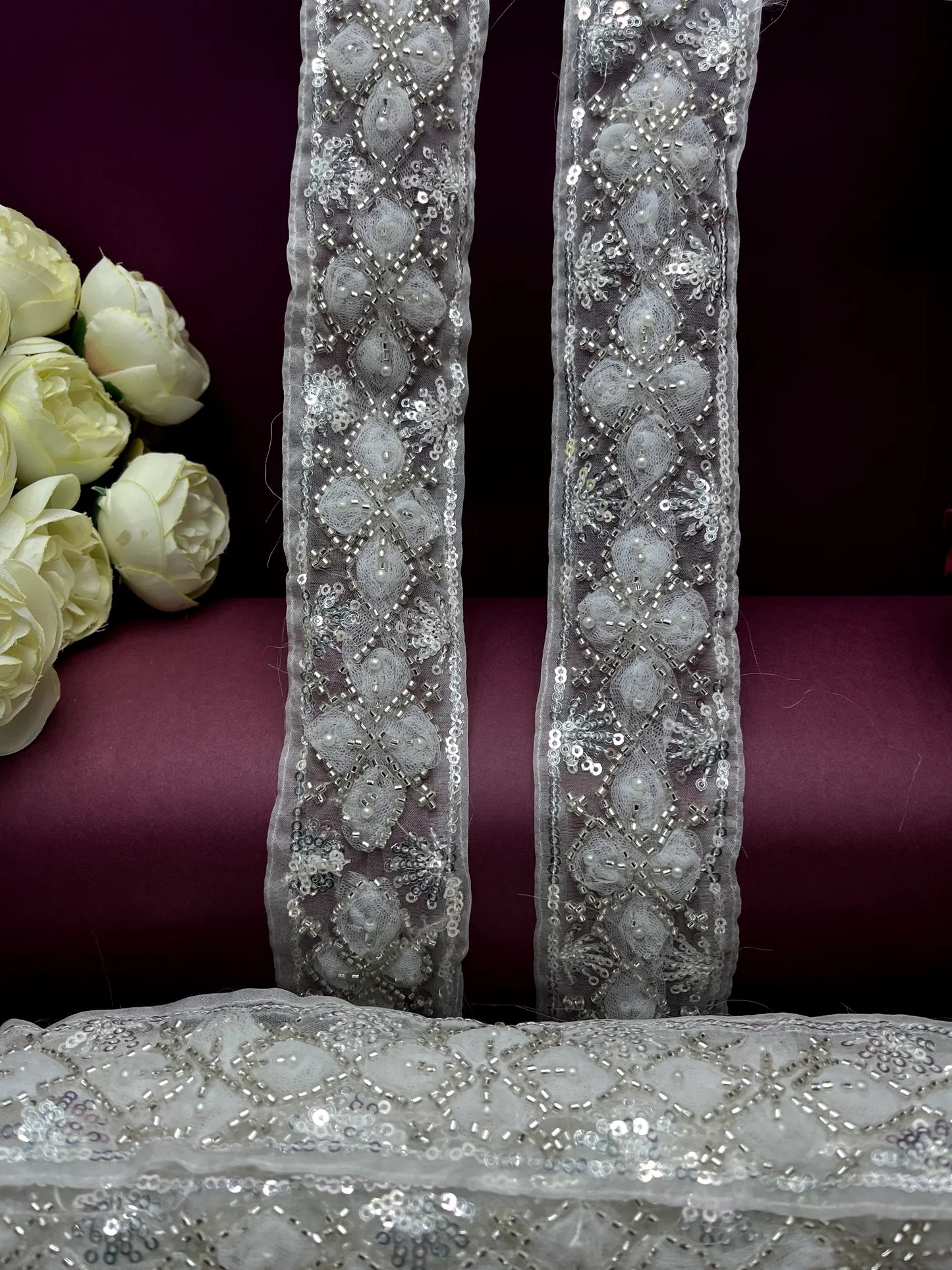 Handwork Machine Embroidery Lace Border Trim HA5516/PRO127098