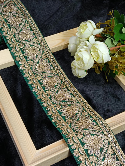 Embroidery Lace Jari Border JA14205