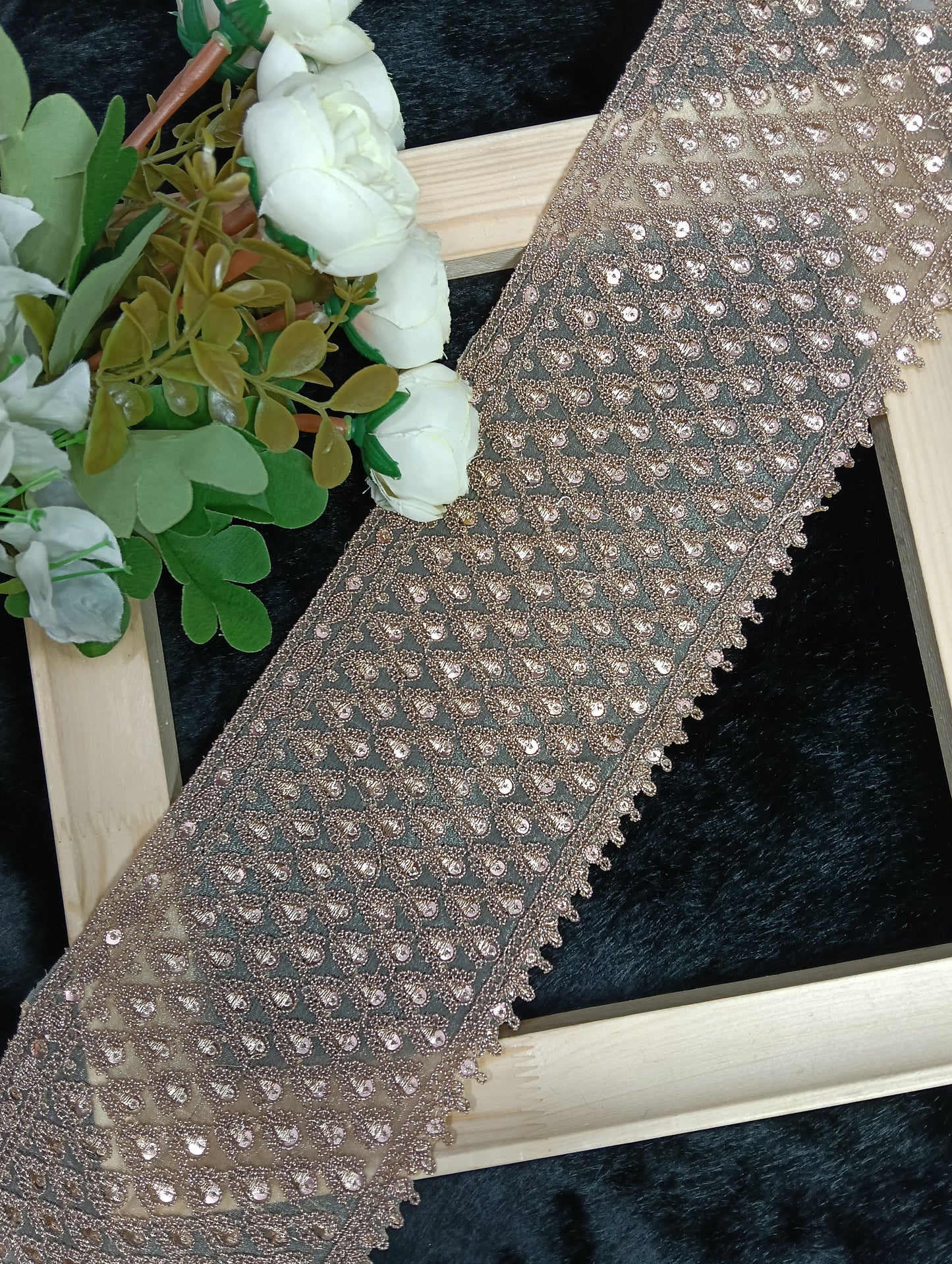 Embroidery Lace Jari Border JA14634