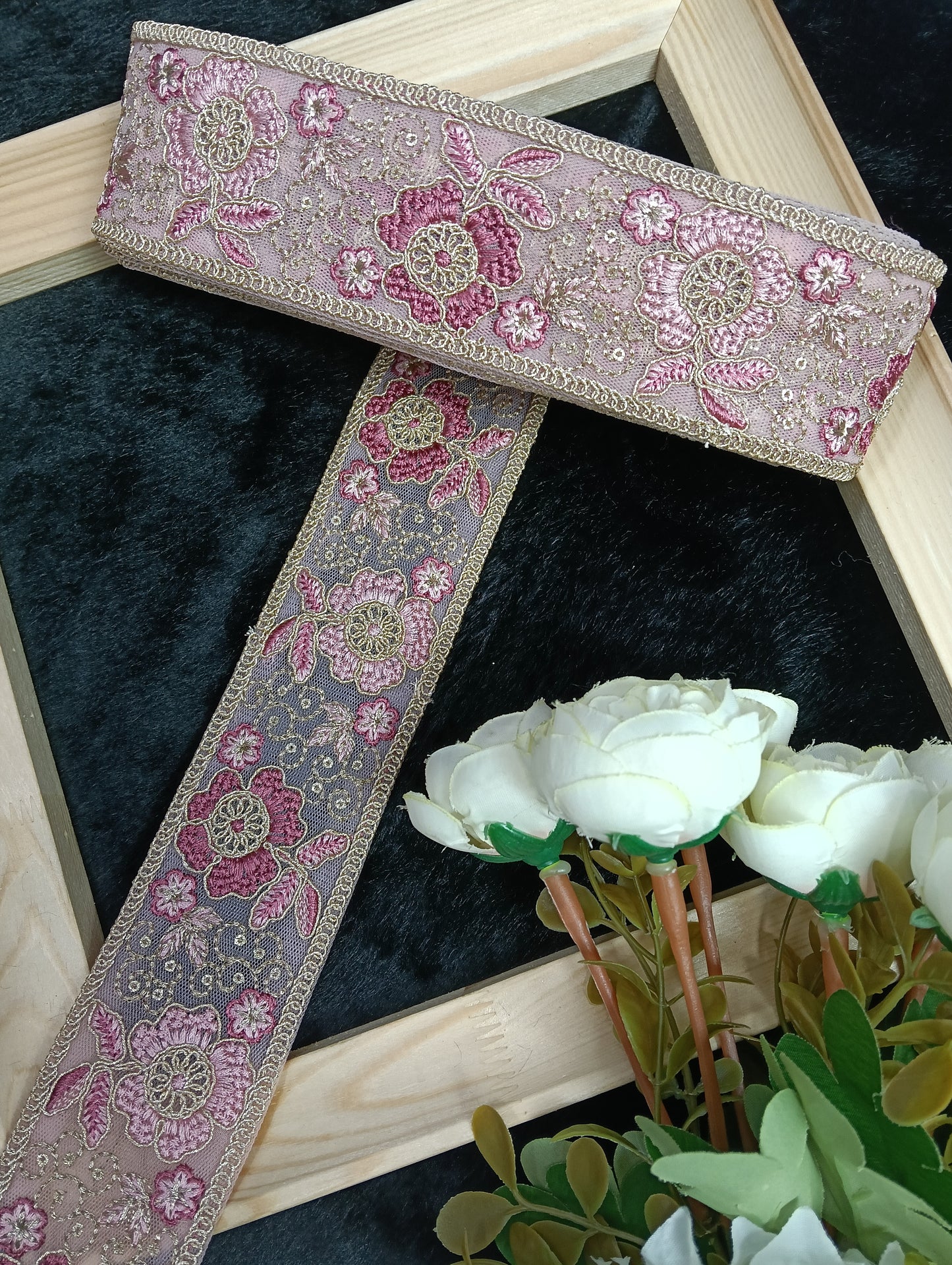 Embroidery Lace Jari Border JA14627