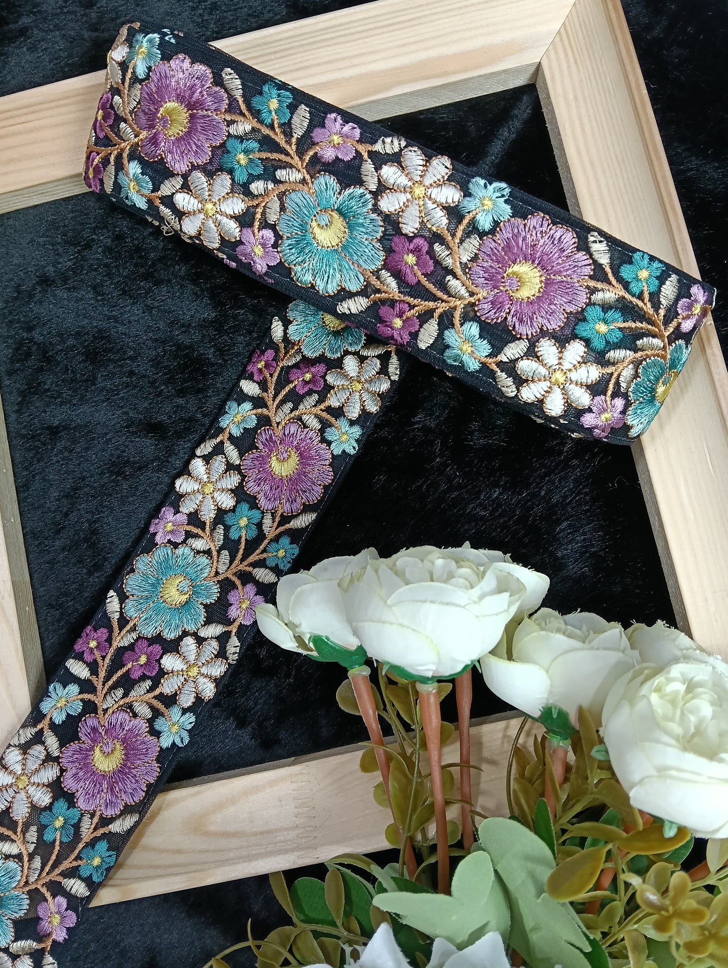 Embroidery Lace Jari Border JA7568