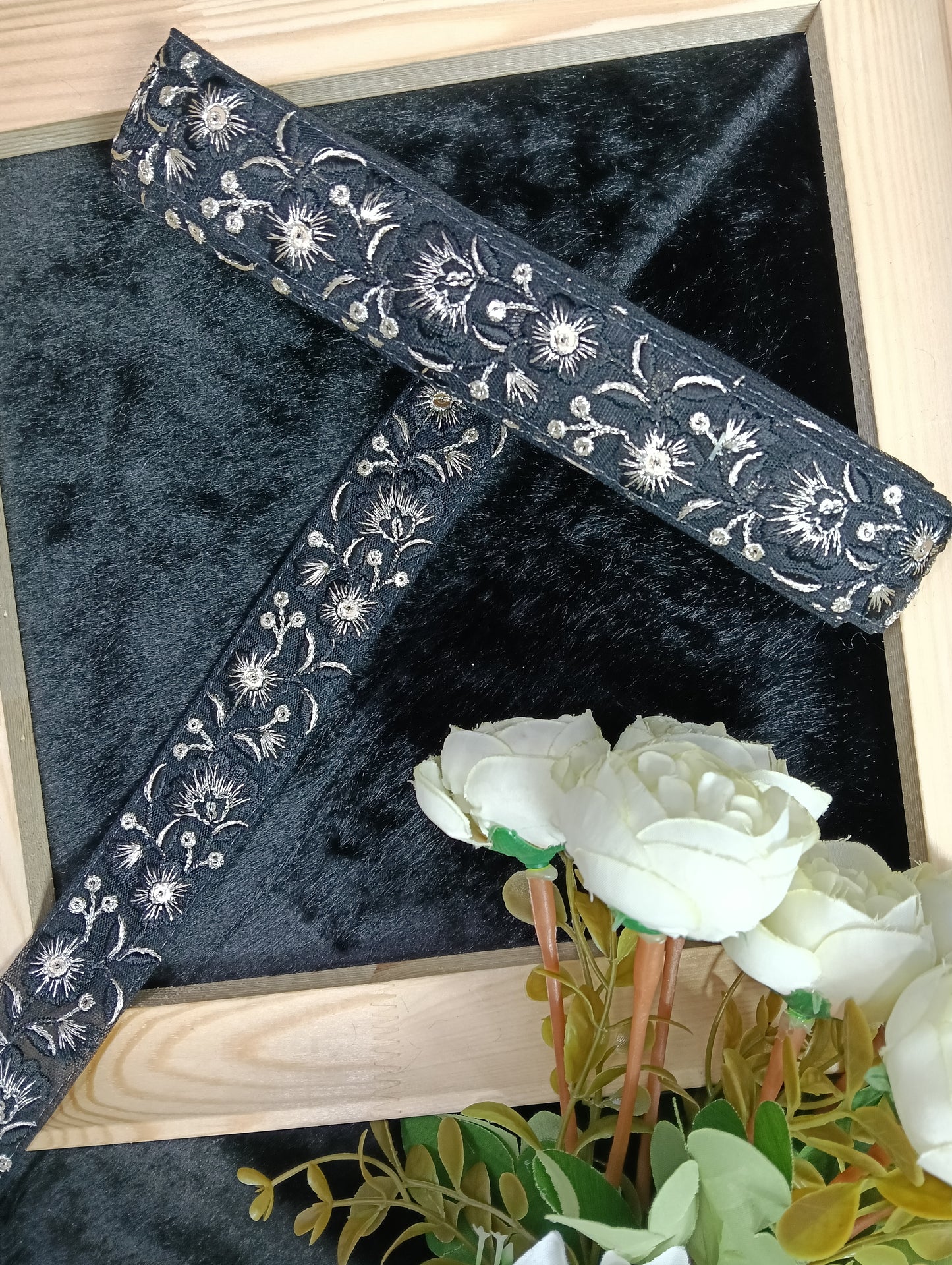 Embroidery Lace Jari Border JA14626