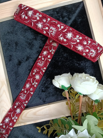 Embroidery Lace Jari Border JA14626