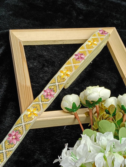 Embroidery Lace Jari Border