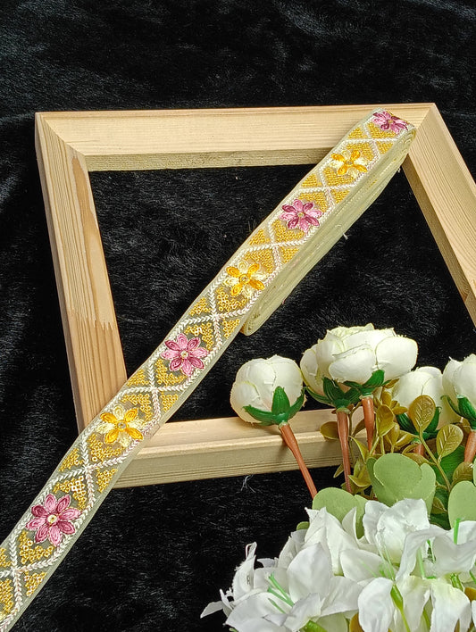 Embroidery Lace Jari Border
