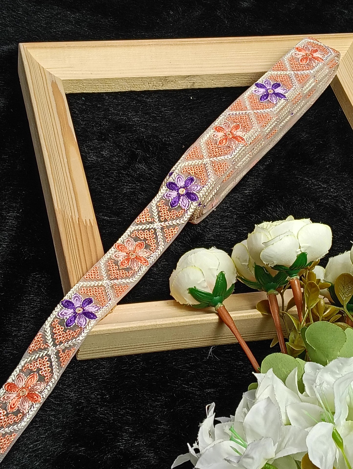 Embroidery Lace Jari Border