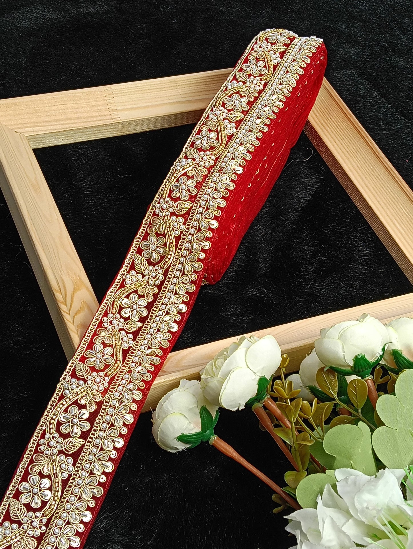 Embroidery Lace Jari Border