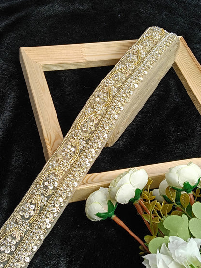 Embroidery Lace Jari Border