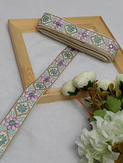 Embroidery Lace Jari Border