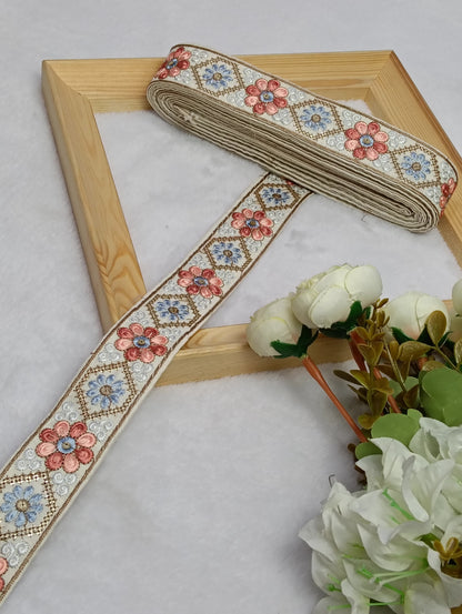Embroidery Lace Jari Border