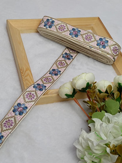 Embroidery Lace Jari Border