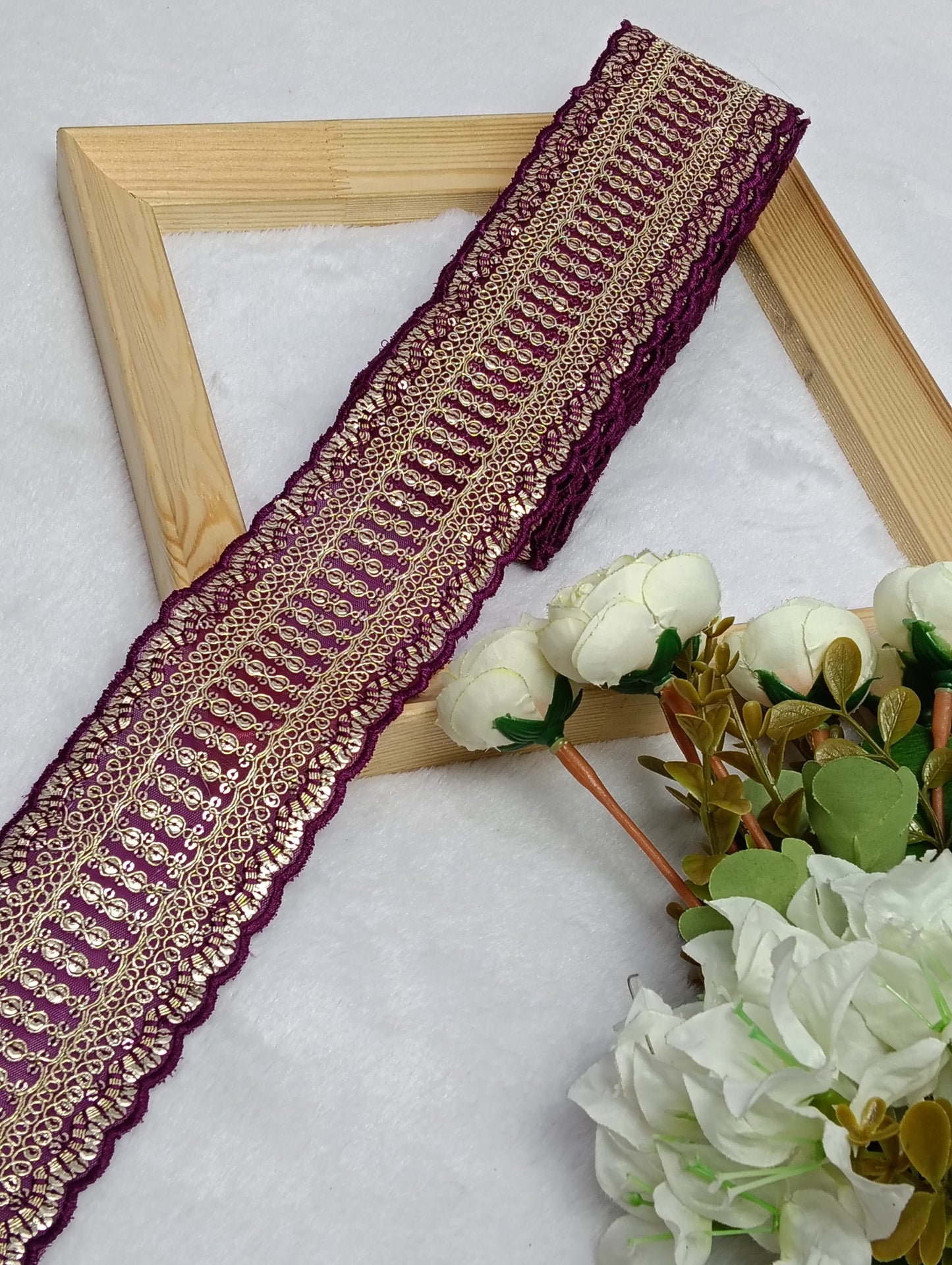 Embroidery Lace Jari Border