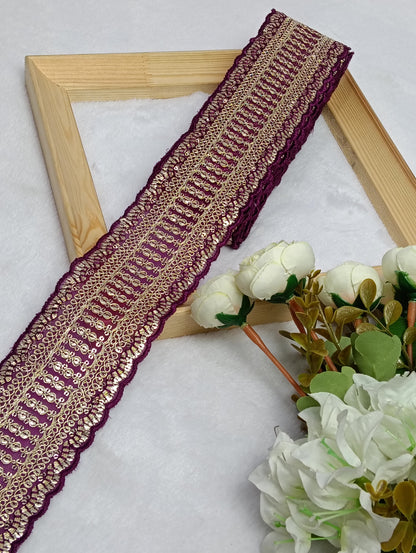 Embroidery Lace Jari Border