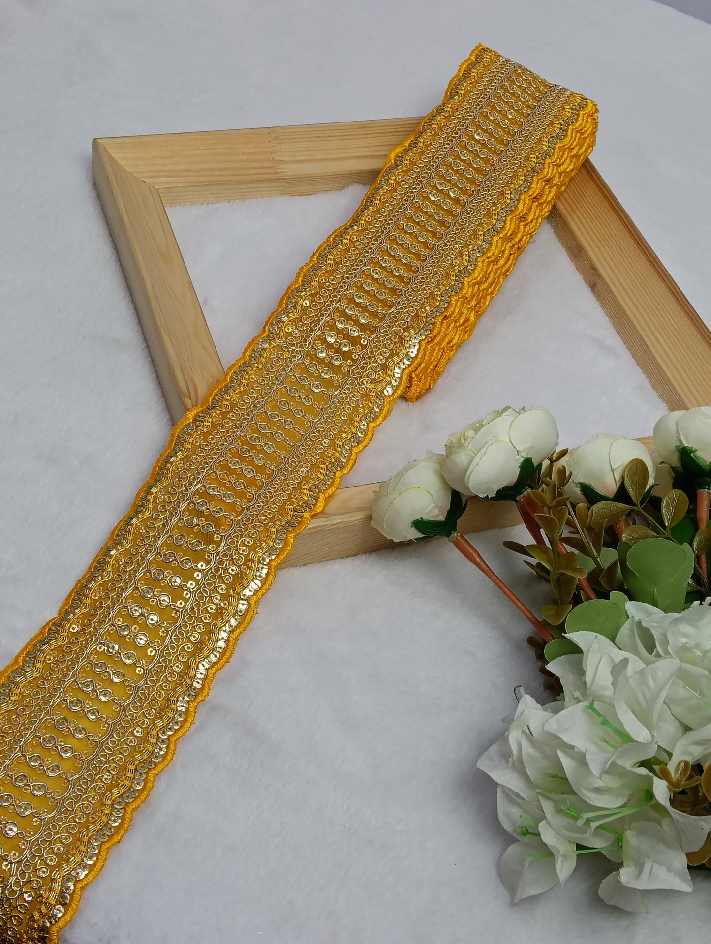 Embroidery Lace Jari Border