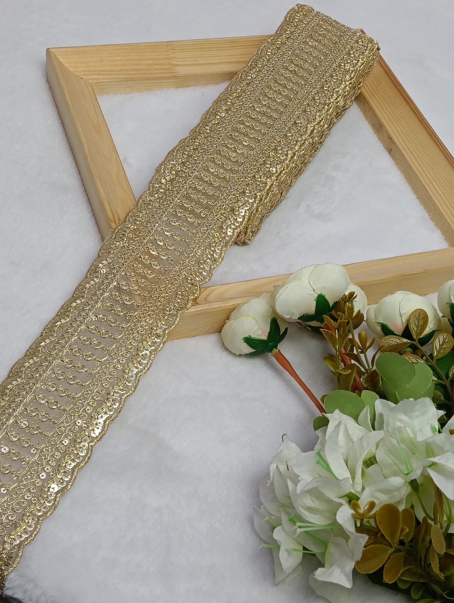 Embroidery Lace Jari Border