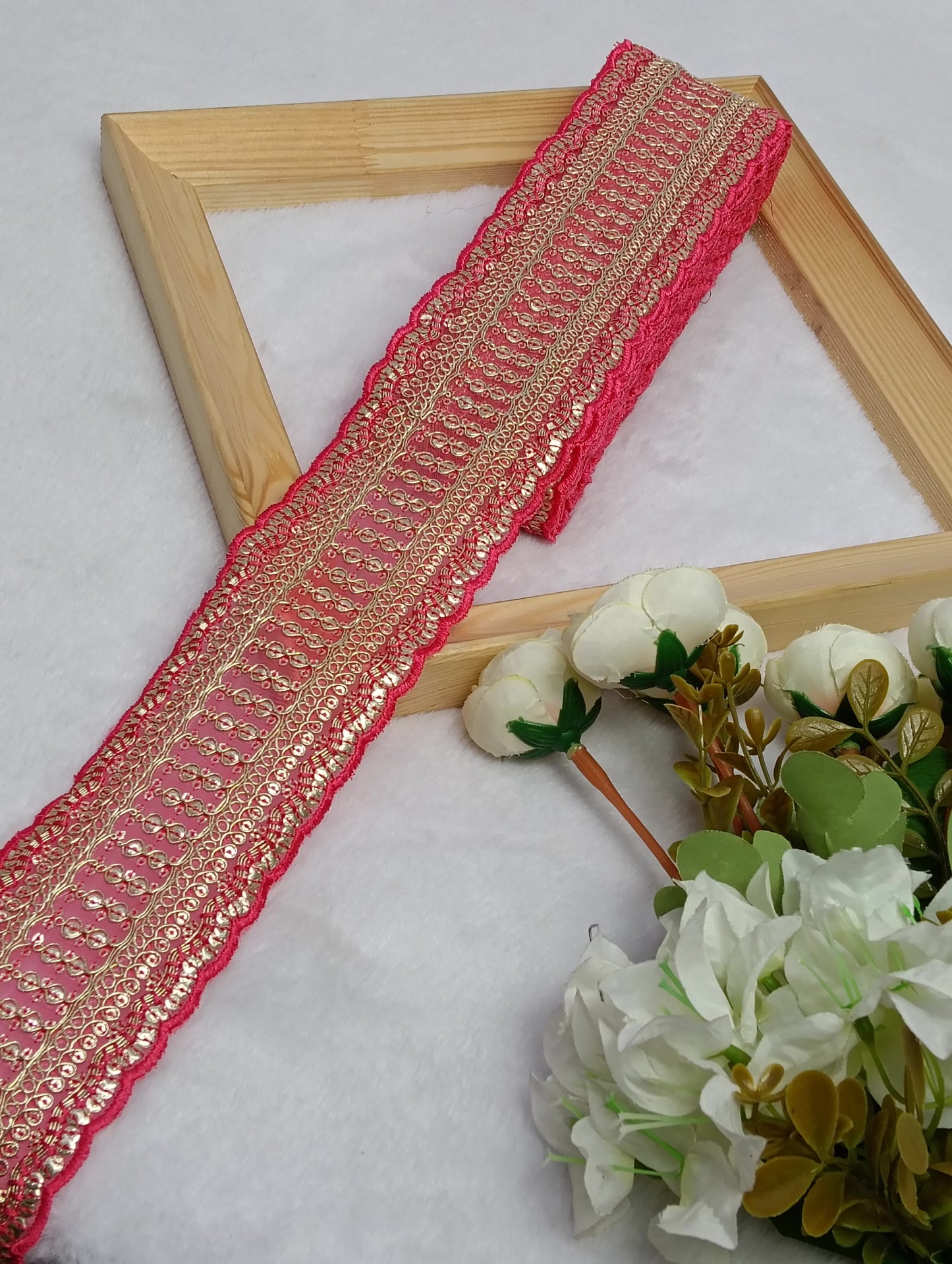 Embroidery Lace Jari Border