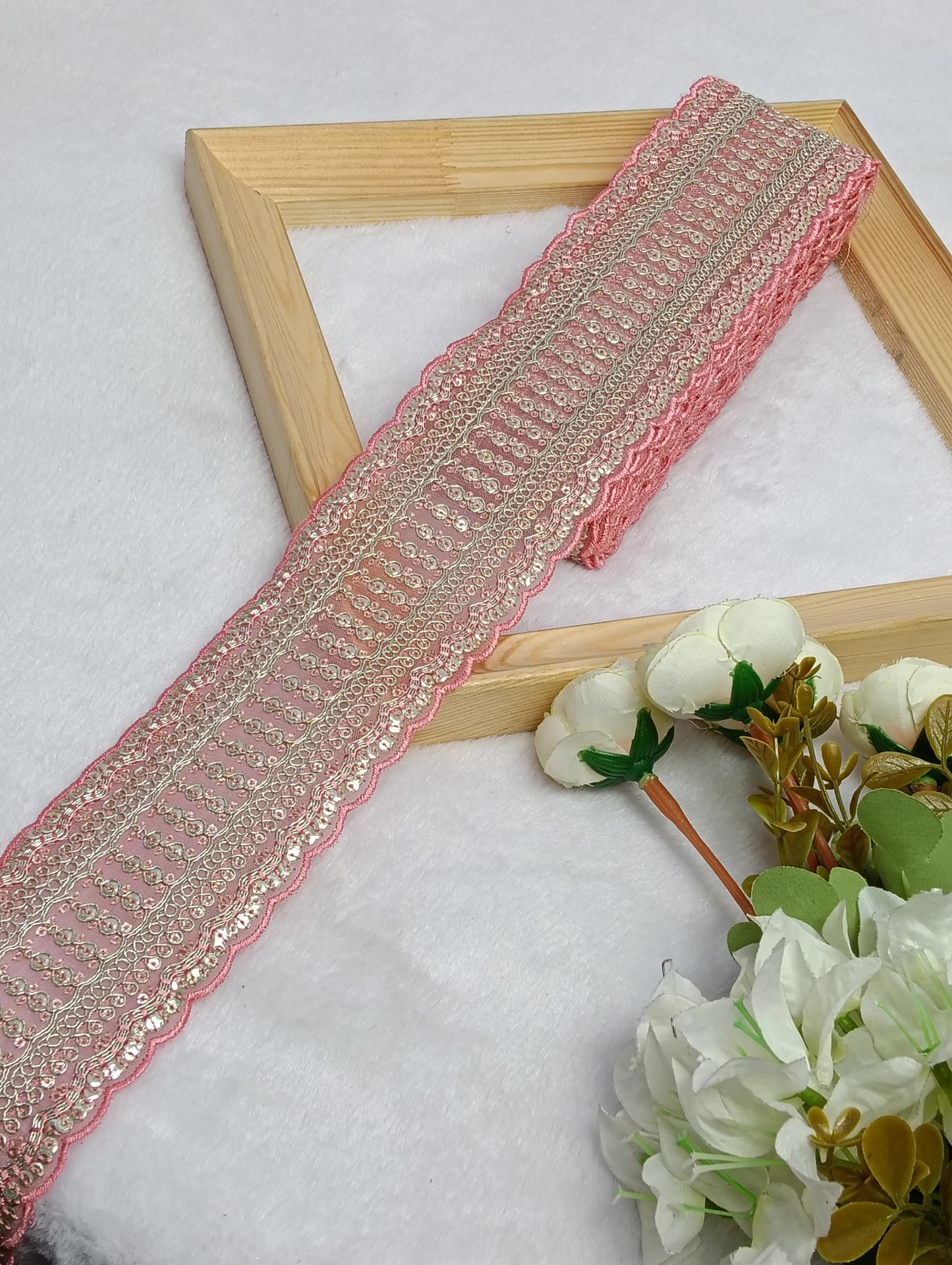 Embroidery Lace Jari Border
