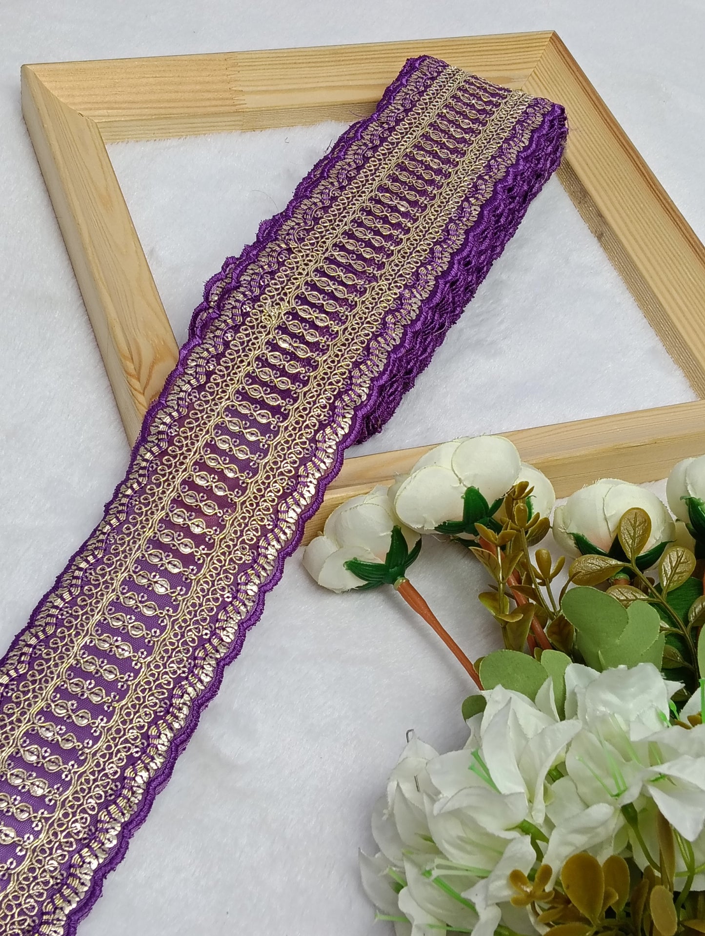 Embroidery Lace Jari Border
