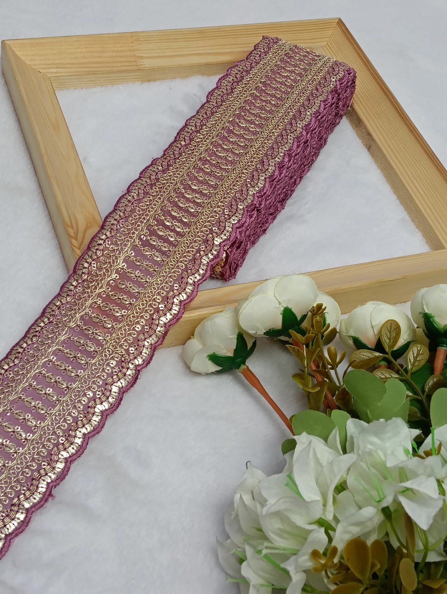 Embroidery Lace Jari Border