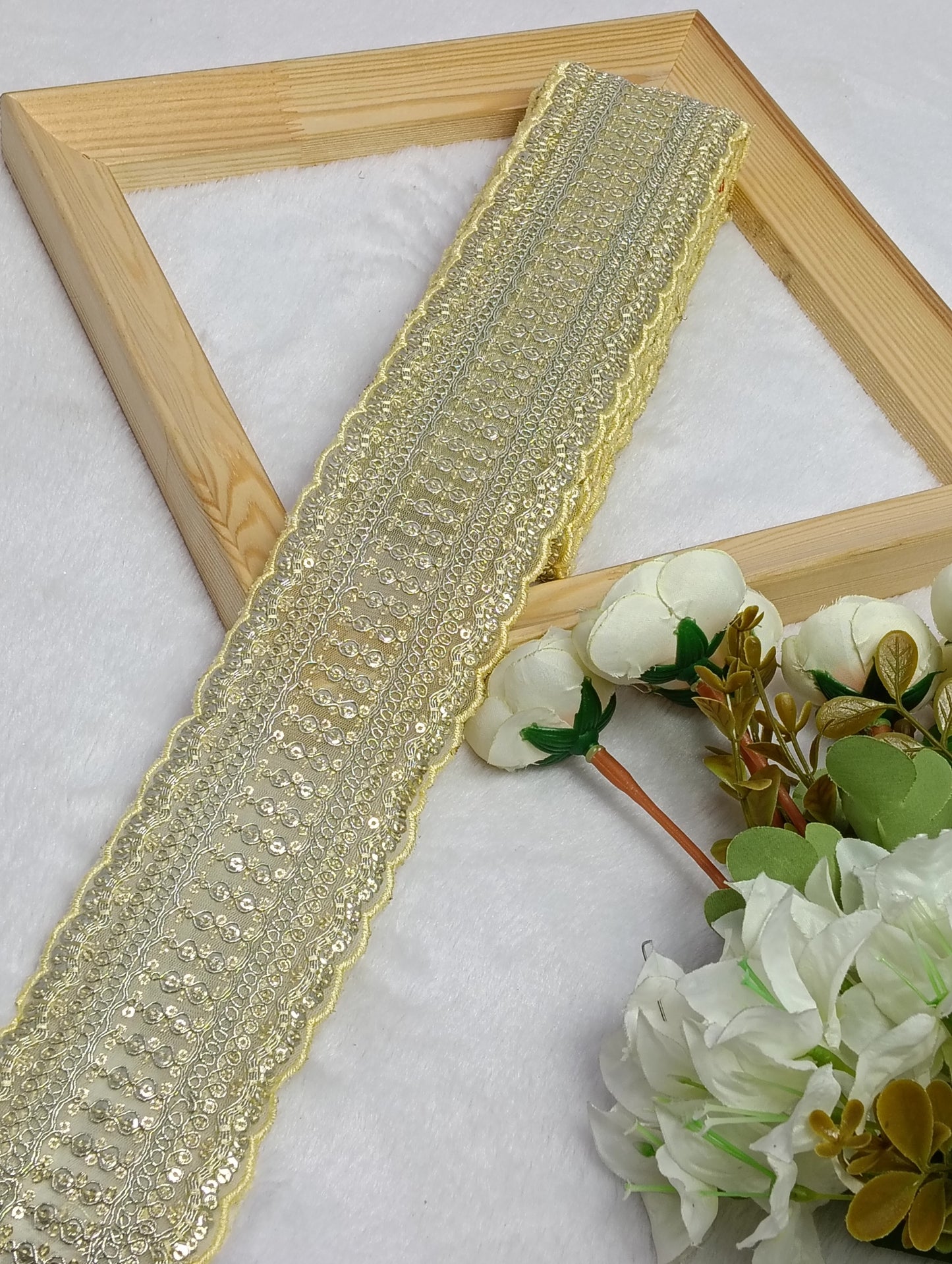 Embroidery Lace Jari Border