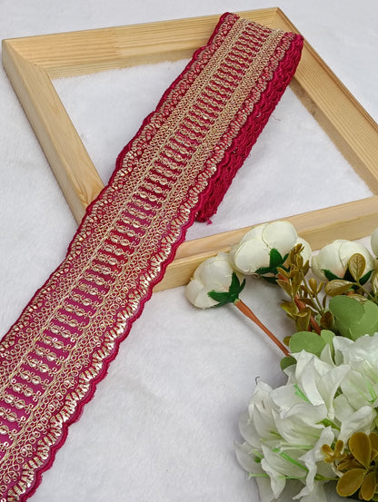 Embroidery Lace Jari Border