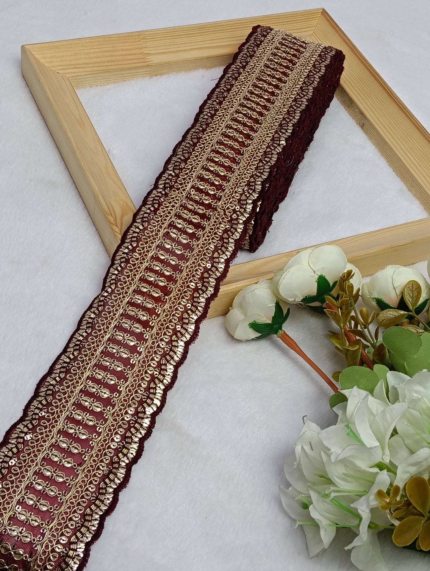 Embroidery Lace Jari Border