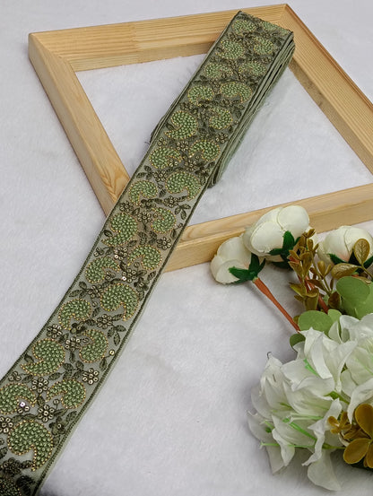 Embroidery Lace Jari Border