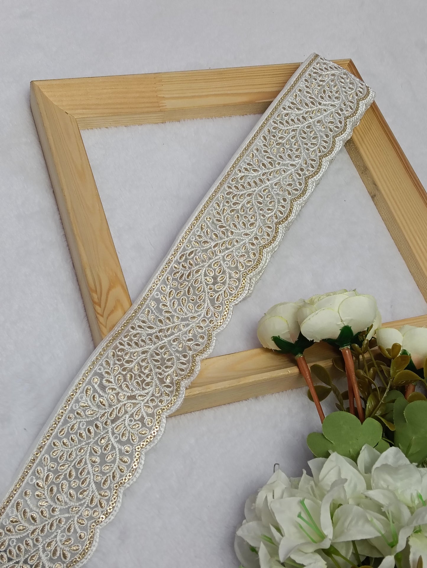 Embroidery Lace Jari Border