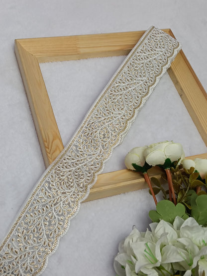 Embroidery Lace Jari Border