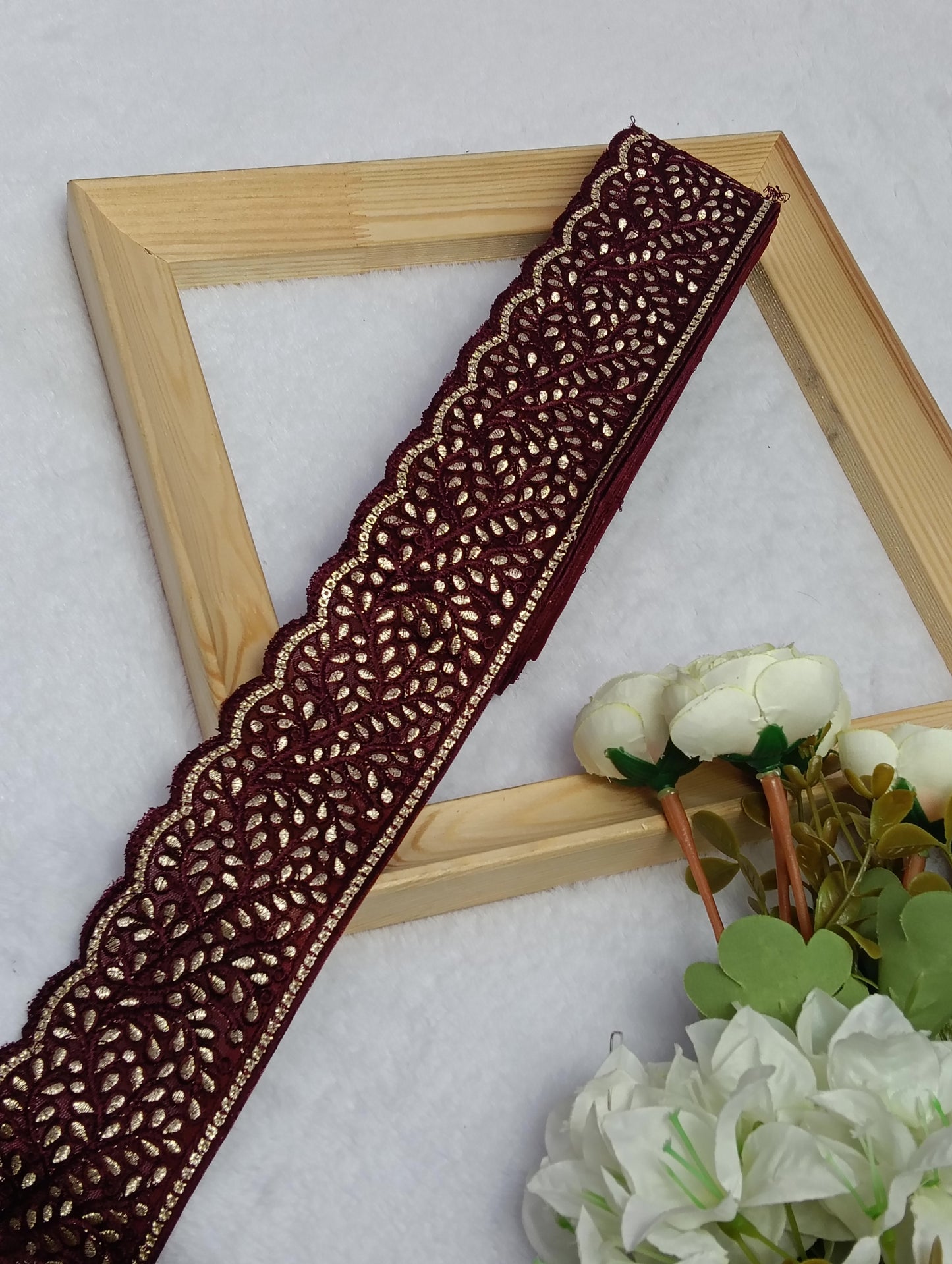 Embroidery Lace Jari Border