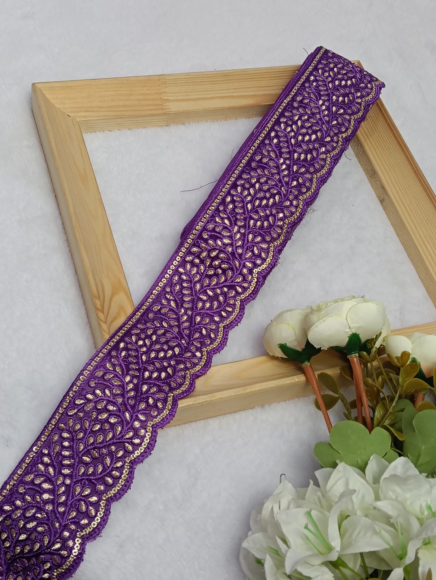 Embroidery Lace Jari Border