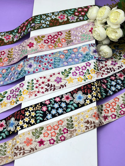 Embroidery Lace Jari Border JA13979