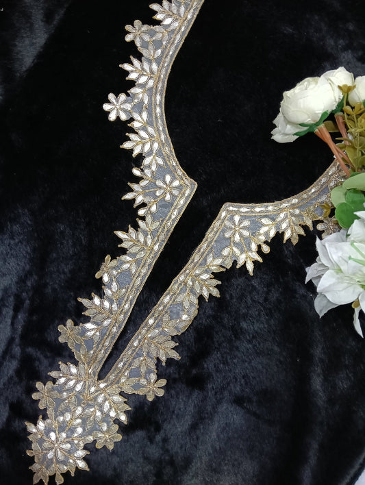 Embroidered Neck Patch Design NE103 - Artiza Lace