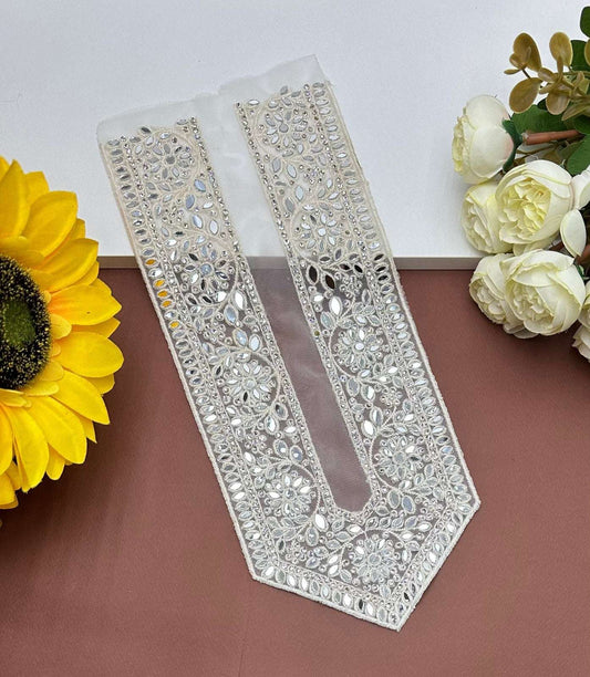 Embroidered Neck Patch Design NE1037 - Artiza Lace