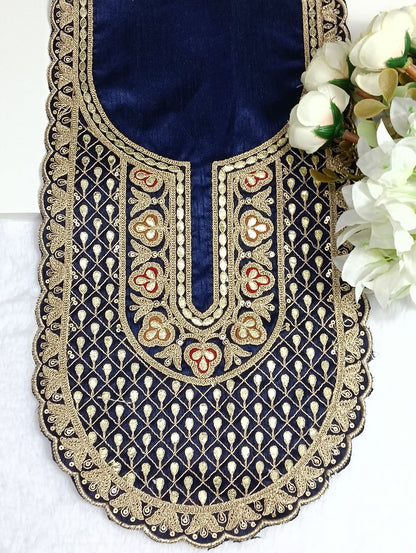 Embroidered Neck Patch Design NE1308 - Artiza Lace