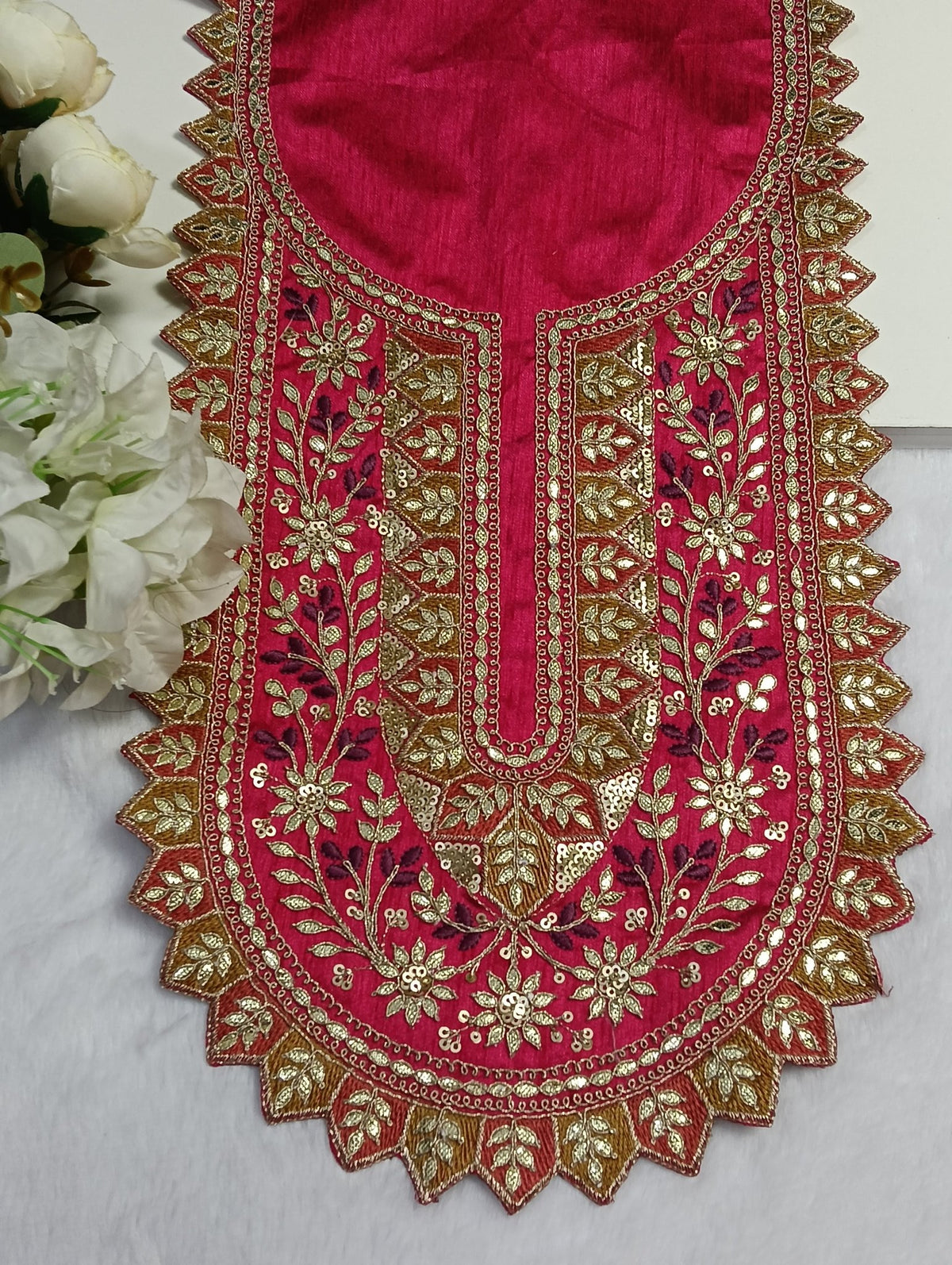 Embroidered Neck Patch Design NE1315 - Artiza Lace