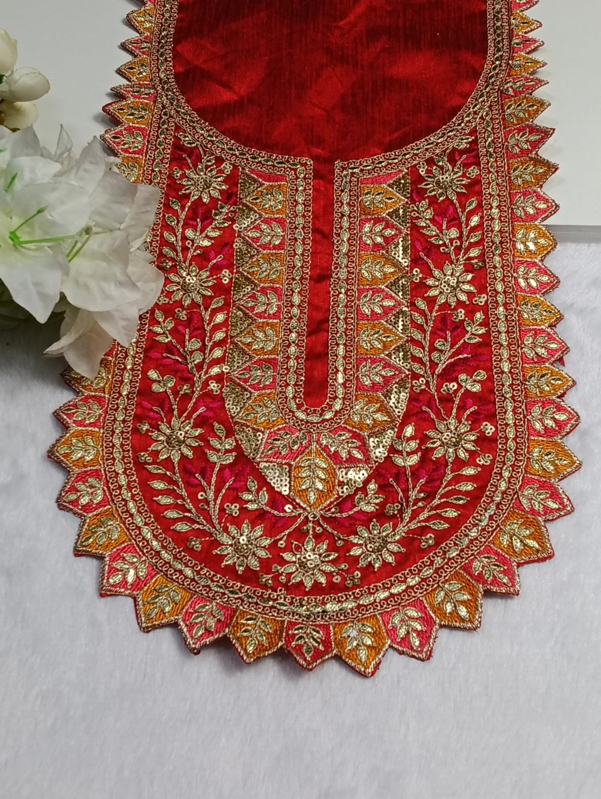 Embroidered Neck Patch Design NE1315 - Artiza Lace