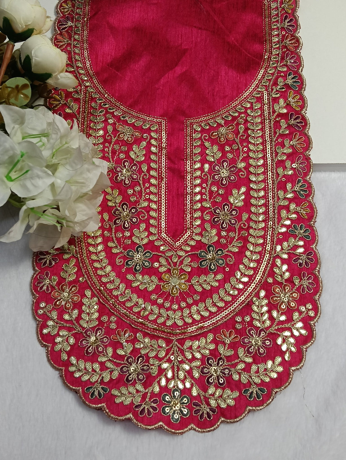 Embroidered Neck Patch Design NE1316 - Artiza Lace