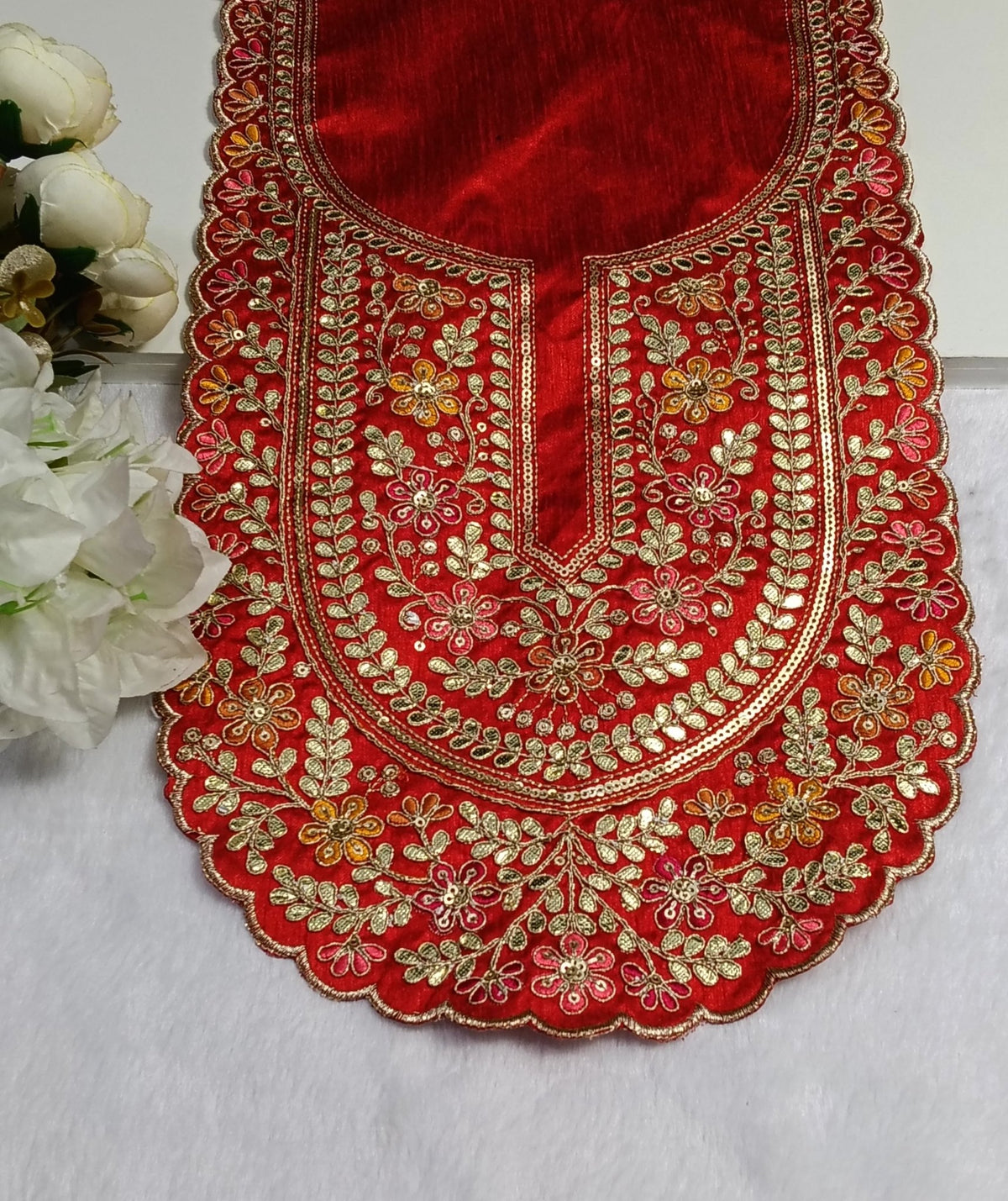 Embroidered Neck Patch Design NE1316 - Artiza Lace