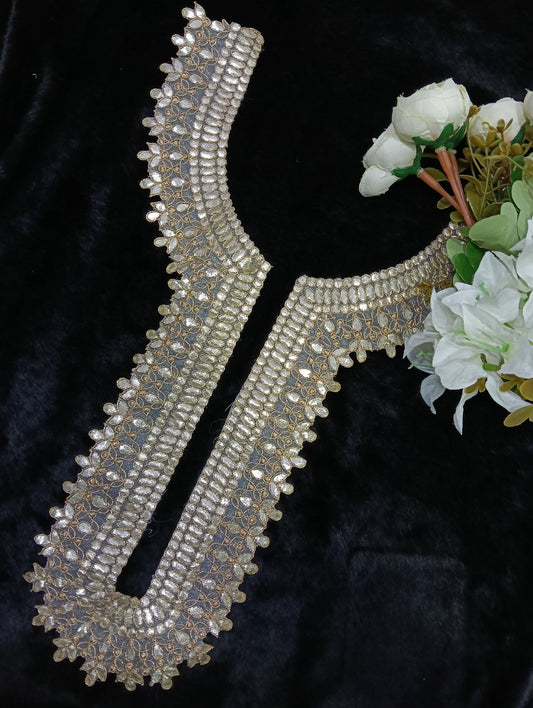 Embroidered Neck Patch Design NE1347 - Artiza Lace