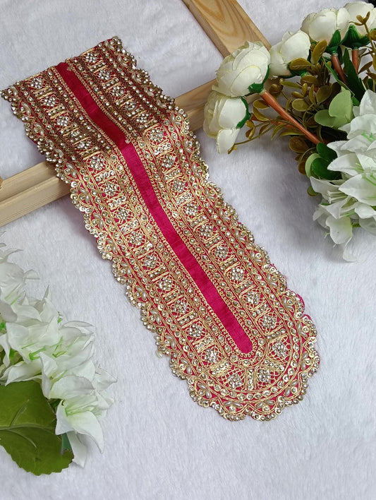 Embroidered Neck Patch Design NE1348 - Artiza Lace