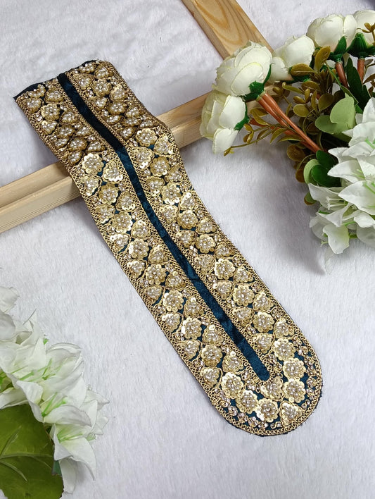 Embroidered Neck Patch Design NE1350 - Artiza Lace