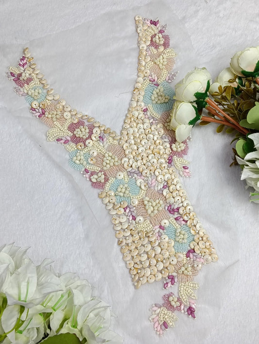 Embroidered Neck Patch Design NE1353 - Artiza Lace
