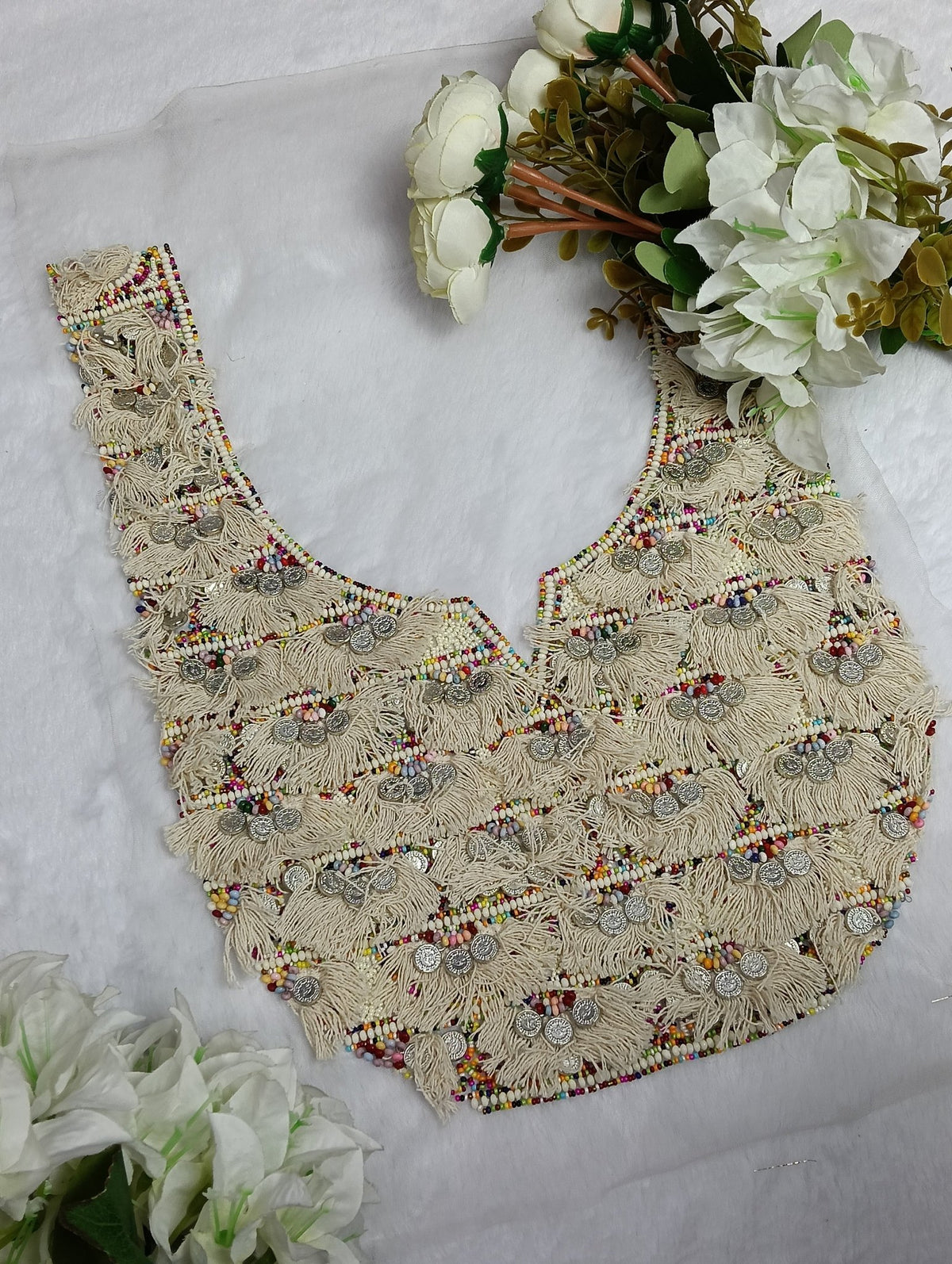 Embroidered Neck Patch Design NE1356 - Artiza Lace