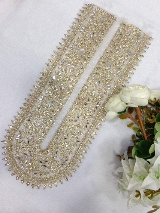 Embroidered Neck Patch Design NE1365 - Artiza Lace
