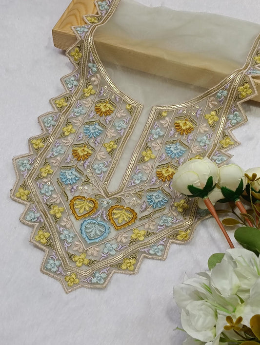 Embroidered Neck Patch Design NE1383 - Artiza Lace