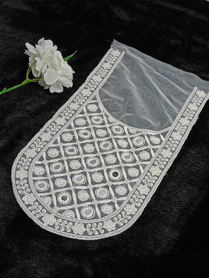 Embroidered Neck Patch Design NE1390 - Artiza Lace