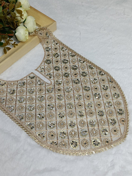 Embroidered Neck Patch Design NE150 - Artiza Lace