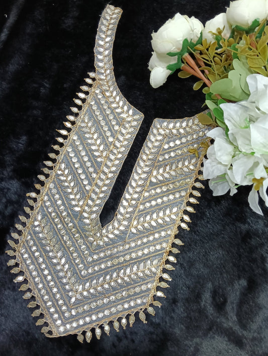 Embroidered Neck Patch Design NE159 - Artiza Lace